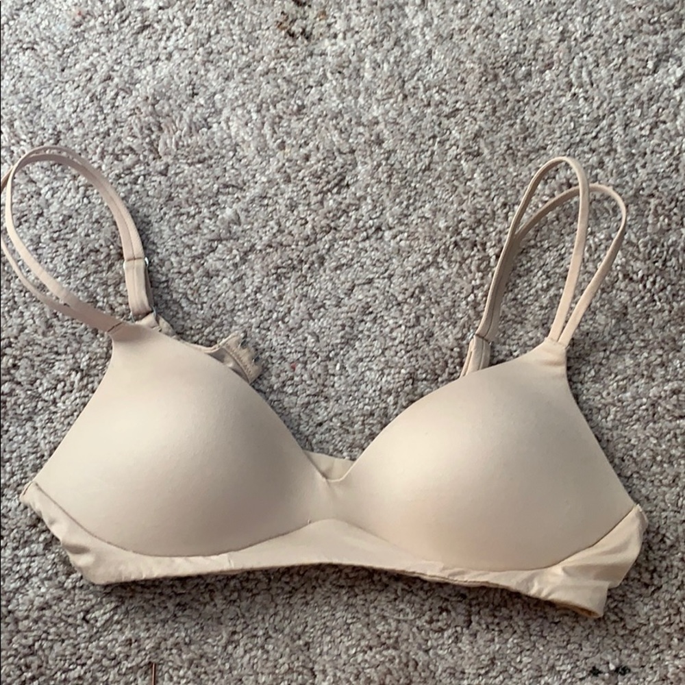 Aerie Real Sunnie wireless bra beige size 34A